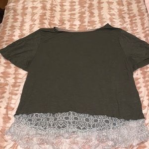 Cute navy green shirt